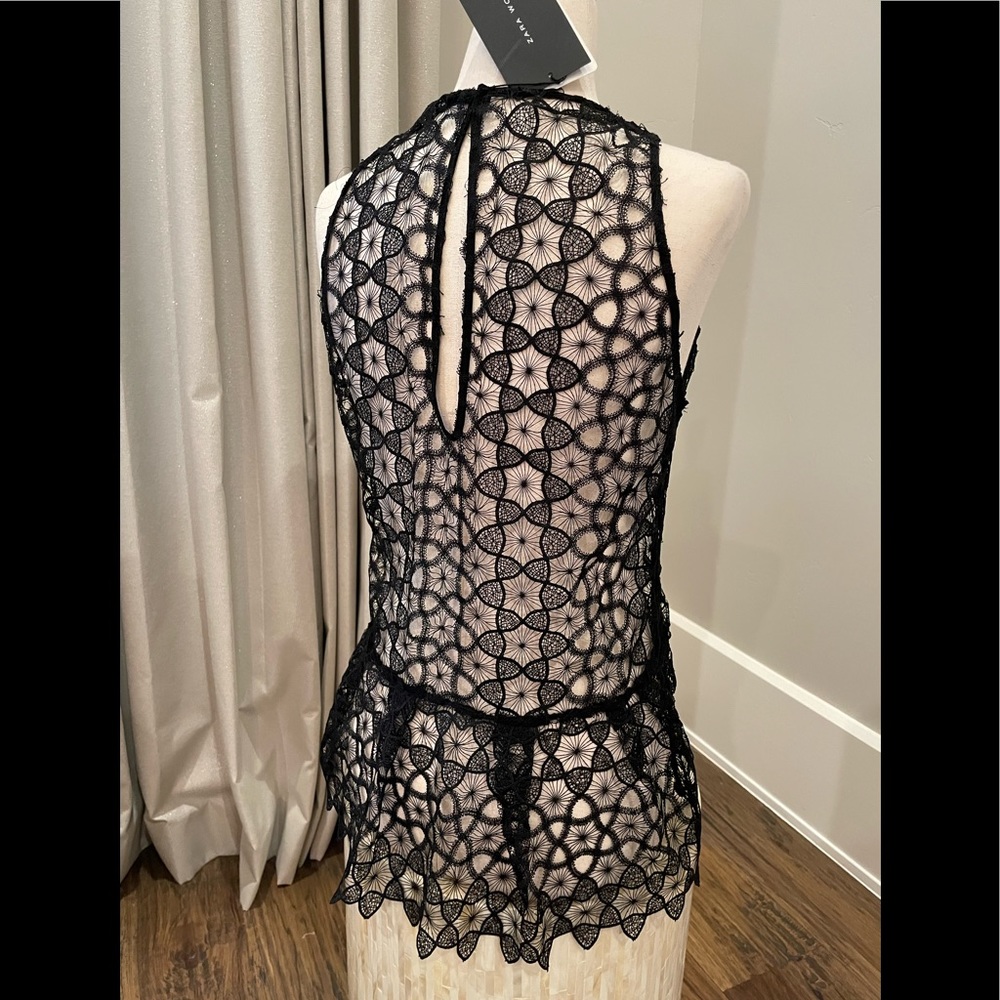 BRAND NEW W/TAGS GORGEOUS BLACK LACE ZARA SLEEVELESS TOP! 😍 - Picture 7 of 10